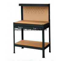 Heavy Duty Stainless Steel Work Table Drawers With Wood Top