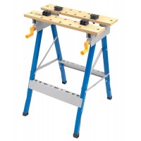 Adjustable wooden&stainless steel metal folding work bench for wood working